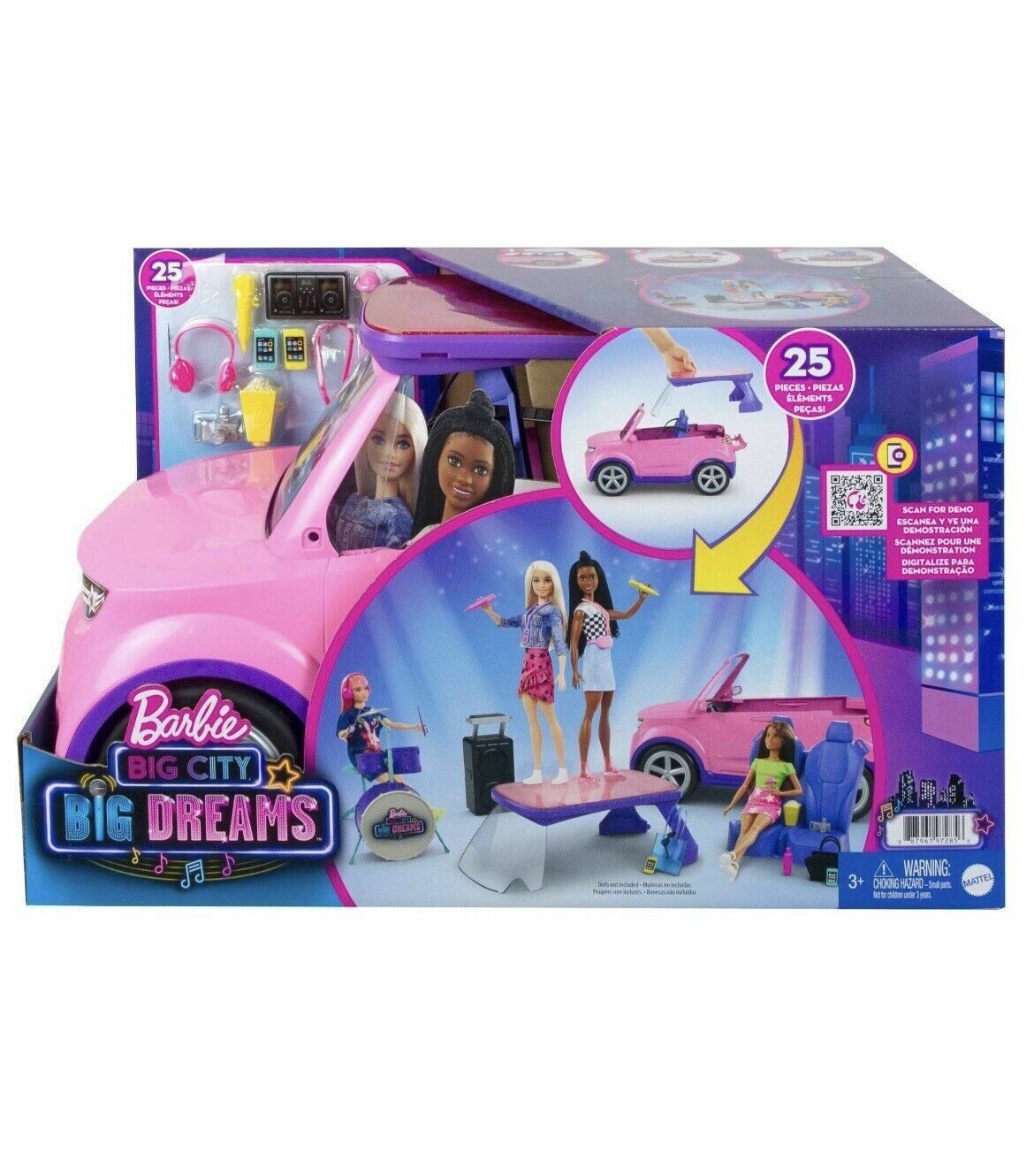 Игровой набор Barbie GYJ25 Большой город Большие мечты Автомобиль