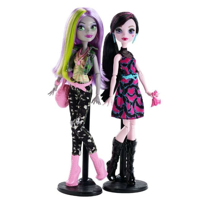 Куклы  Дракулаура  и Моаника Ди'кей Добро пожаловать в Школу Монстров  - Draculaura & Moanica D'kay Welcome to Monster High, Mattel
