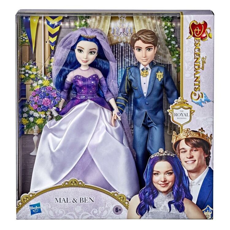 Набор кукол Дисней Мэл и Бен Королевская свадьба - Наследники 3, Hasbro
